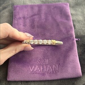 VAHAN Gold and Silver CZ Diamond Bracelet